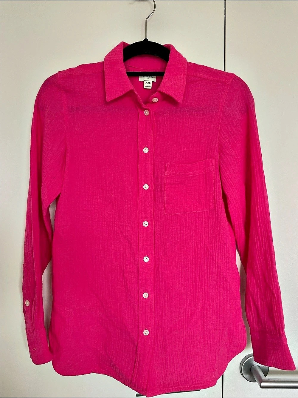 J.Crew Double Gauze Classic Shirt Cotton Pink XXS